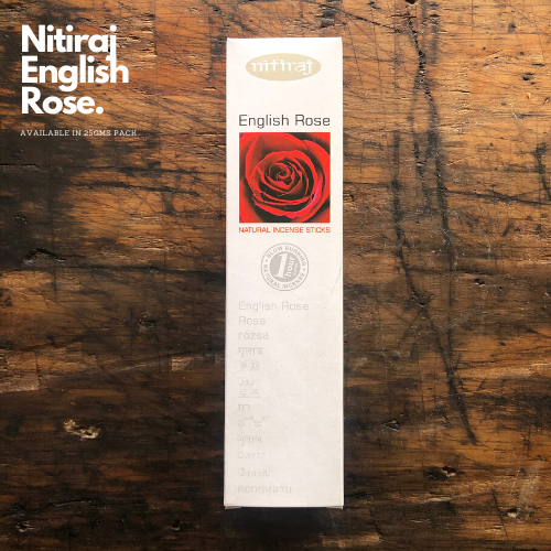 Nitiraj Incense English Rose Incense Sticks 25g