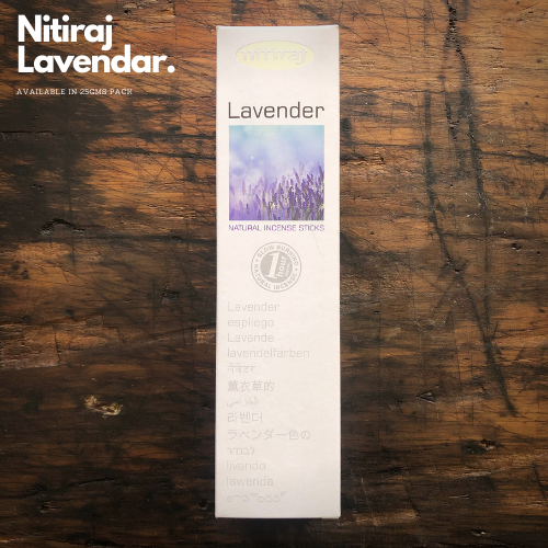 Nitiraj Incense Lavender Natural Incense Sticks 25g