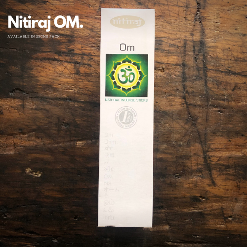 Nitiraj Incense Om Natural Incense Sticks 25g