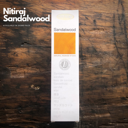 Nitiraj Incense Sandalwood Incense Sticks 25g