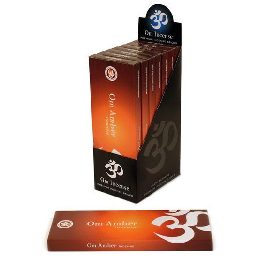 OM Amber Incense Sticks 100g (Natural Incense Sticks)
