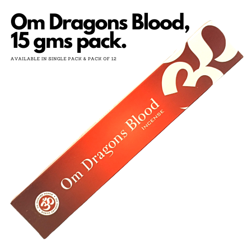 OM Dragons Blood Incense Sticks 15g (Natural Incense Sticks)
