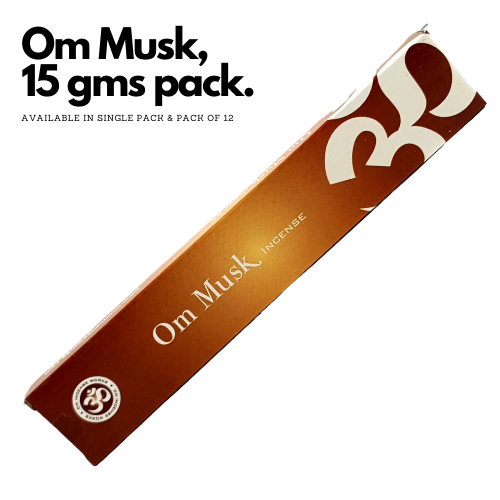 OM Musk Incense Sticks 15g (Natural Incense Sticks)