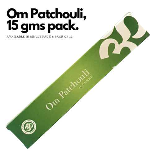 OM Patchouli Incense Sticks 15g (Natural Incense Sticks)