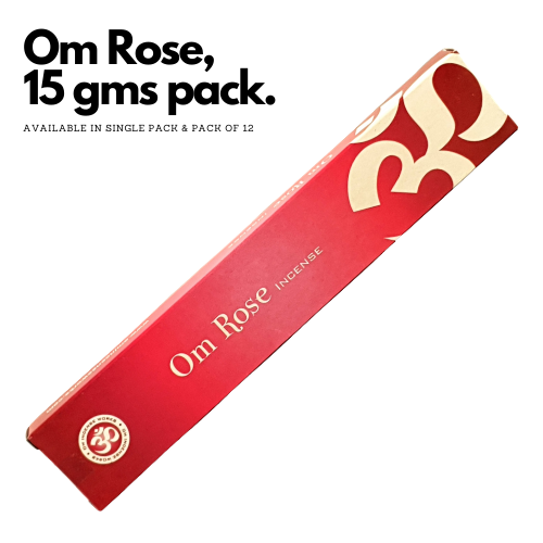 OM Rose Incense Sticks 15g (Natural Incense Sticks)