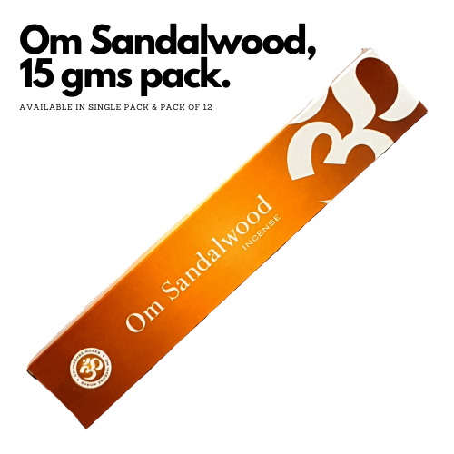 OM Sandalwood Incense Sticks 15g (Natural Incense Sticks)