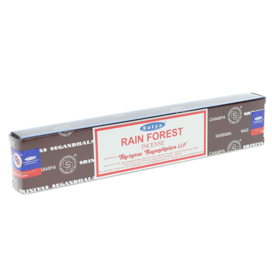 SATYA  Nagchampa RAIN FOREST INCENSE 15 g World of Incense Australia New Age Products Incense Sticks