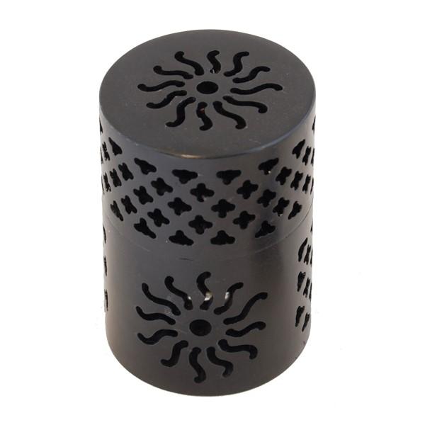 Resin/Charcoal Burners:IH SUN 3.5" Charcoal Burner Black Stone (ea) - World of Incense AU