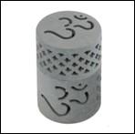 Resin/Charcoal Burners:IH OM 3.5" Charcoal Burner Gray Stone (ea) - World of Incense AU