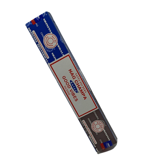 Satya Nagchampa + Good Vibes Incense Sticks 16 gms (Best Indian Incense Sticks)