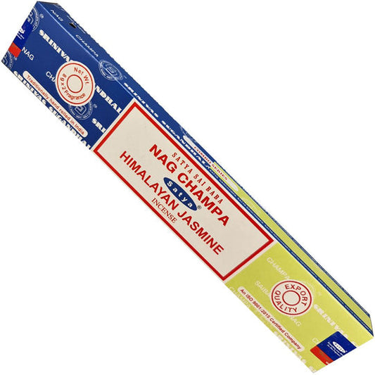 Satya Nagchampa + Himalayan Jasmine Incense Sticks 16 gms (Best Indian Incense Sticks)