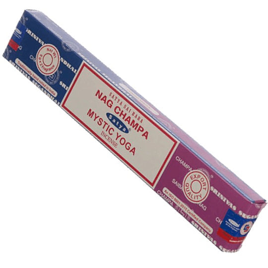 Satya Nagchampa + Mystic Yoga Incense Sticks 16 gms (Best Indian Incense Sticks)