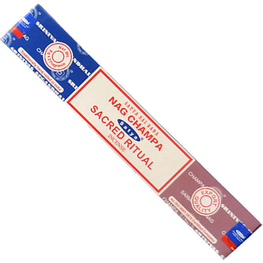 Satya Nagchampa + Sacred Ritual Incense Sticks 16 gms (Best Indian Incense Sticks)