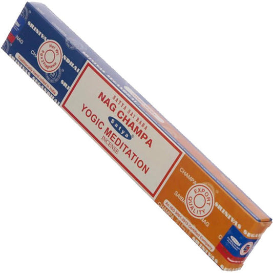 Satya Nagchampa + Yogic Meditation Incense Sticks 16 gms (Best Indian Incense Sticks)