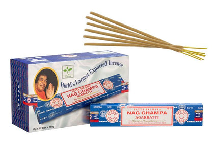Satya Sai Baba Nagchampa Incense Sticks 15 gms (Best Indian Incense Sticks)
