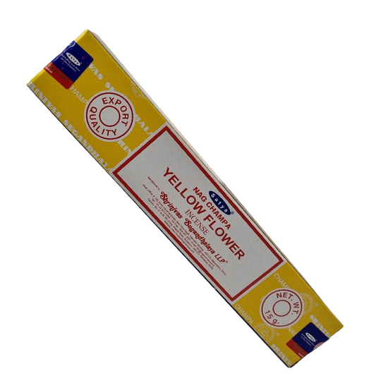 Satya Yellow Flower Incense Sticks 15 gms (Best Indian Incense Sticks)