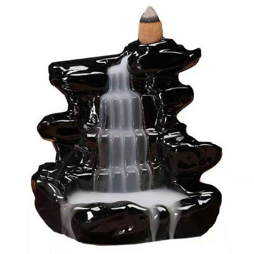 Back Flow Incense Burner- Water Fall (WF02) FREE Aromatika Incense Cones Included