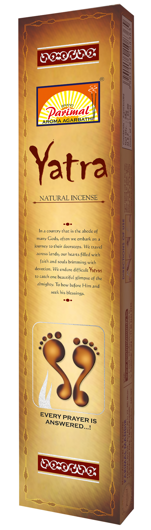 Yatra Natural Incense 30 gm World of Incense Australia New Age Products Incense Sticks