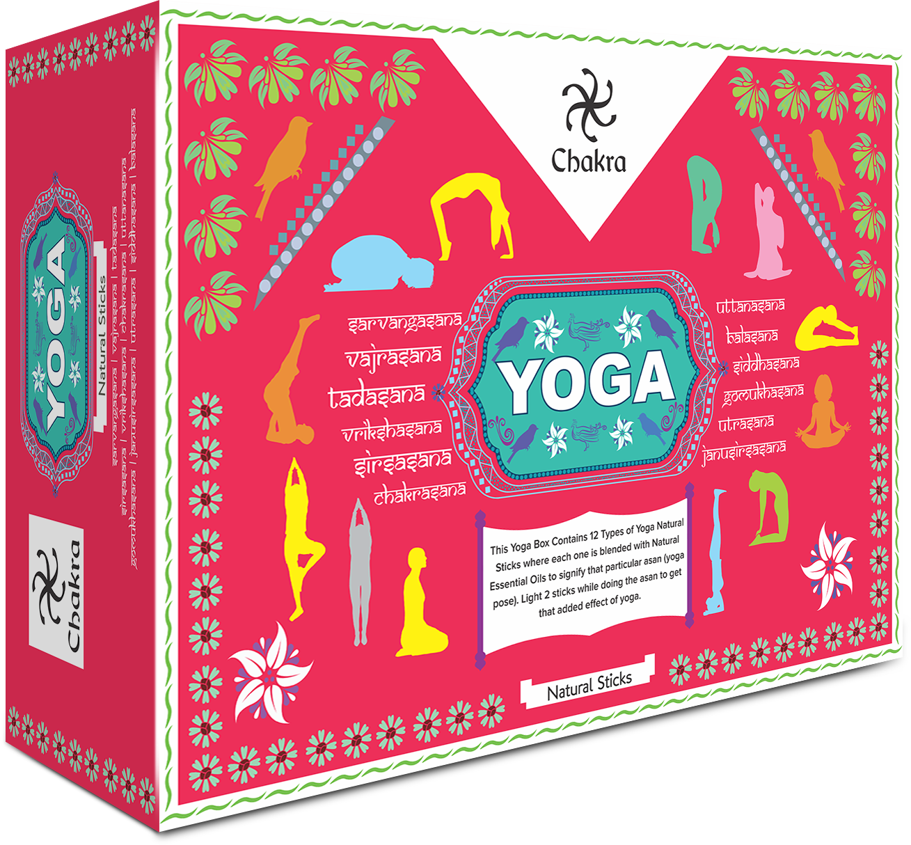 ZED BLACK CHAKRA YOGA -Assorted Pack of 12 Fragrance World of Incense Australia New Age Products Incense Sticks