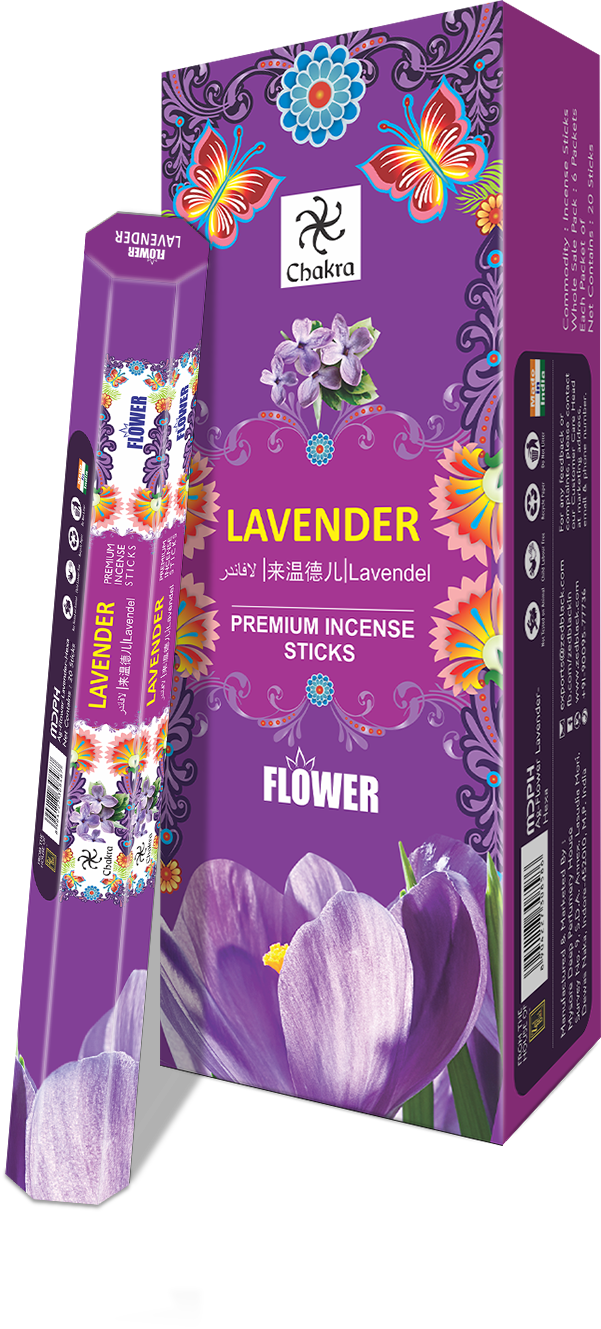 Zed Black Chakra Flower-Lavender World of Incense Australia New Age Products Incense Sticks