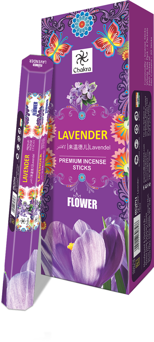 Zed Black Chakra Flower-Lavender World of Incense Australia New Age Products Incense Sticks