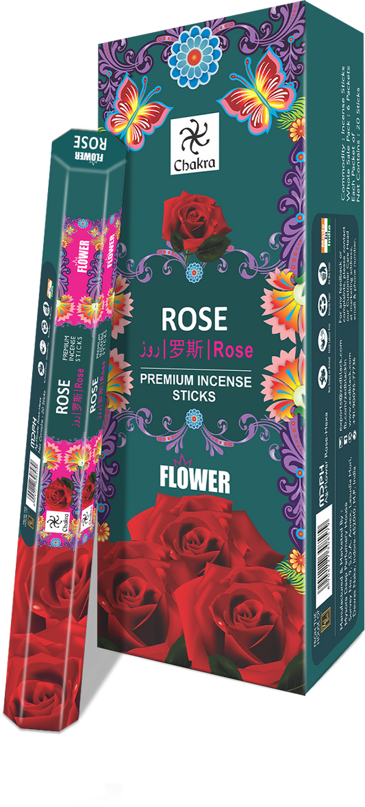 Zed Black Chakra Flower-Rose World of Incense Australia New Age Products Incense Sticks