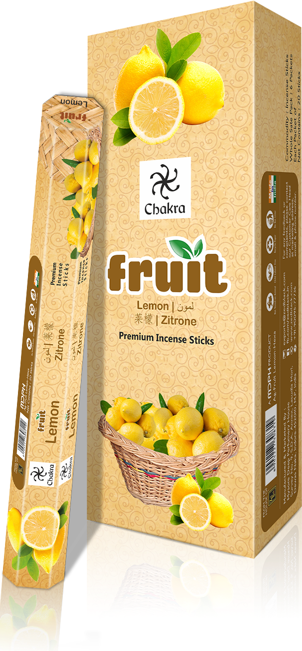 Zed Black Chakra Fruit- Lemon World of Incense Australia New Age Products Incense Sticks