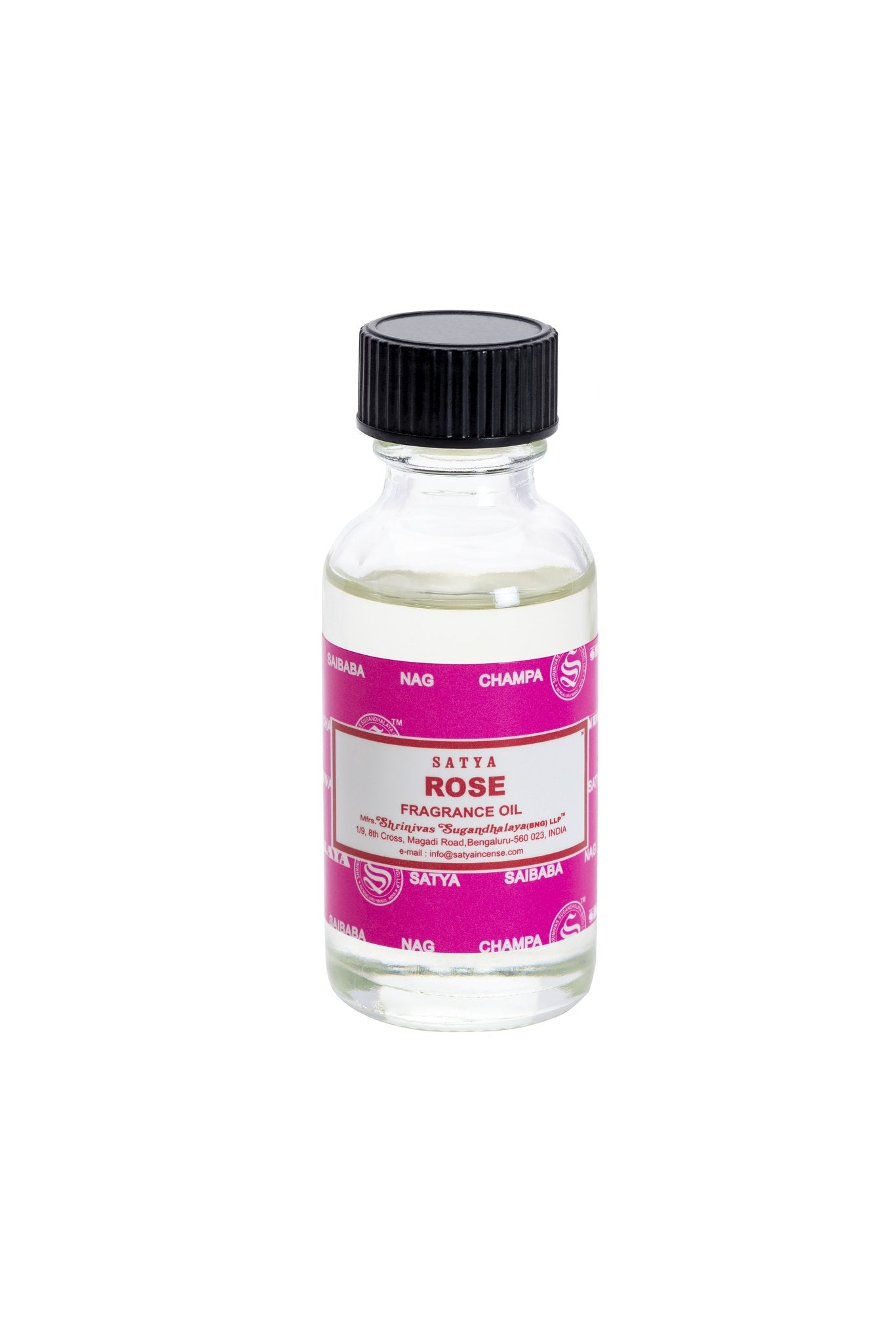 Satya Rose Fragrance Oil 30ml x 12 World of Incense Australia New Age Products Incense Sticks