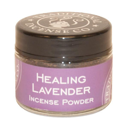 Healing Lavender Incense Powder - 20gm Glass Jar/ Sachel World of Incense Australia New Age Products Incense Sticks