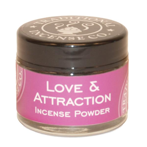 Love & Attraction Incense Powder-20gm Glass Jar/ Satchel World of Incense Australia New Age Products Incense Sticks