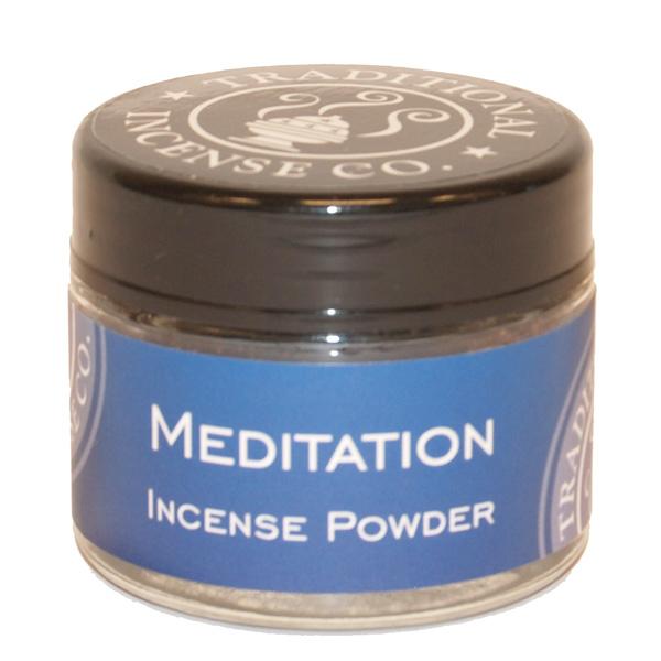 Meditation Incense Powder- 20gm Glass Jar/ Satchel World of Incense Australia New Age Products Incense Sticks