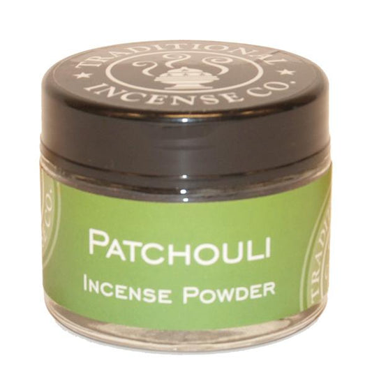 Patchouli Incense Powder- 20gm Glass Jar World of Incense Australia New Age Products Incense Sticks