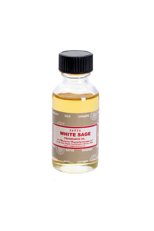 Satya White Sage Fragrance Oil 30ml World of Incense Australia New Age Products Incense Sticks